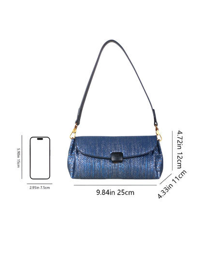 Prägung Schlangenleder-Print Schultertasche