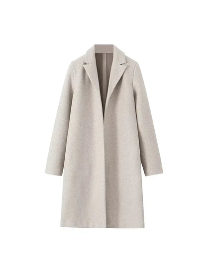Velana Offener V-Linien Trenchcoat