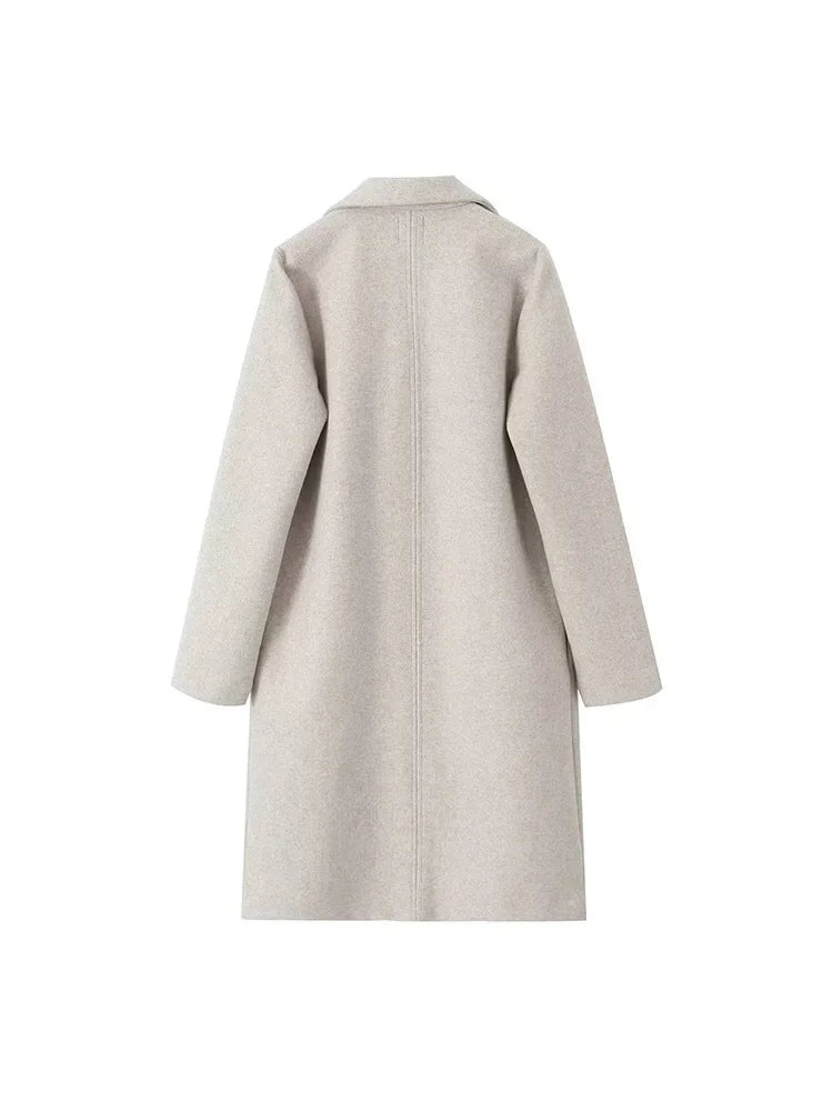 Velana Offener V-Linien Trenchcoat