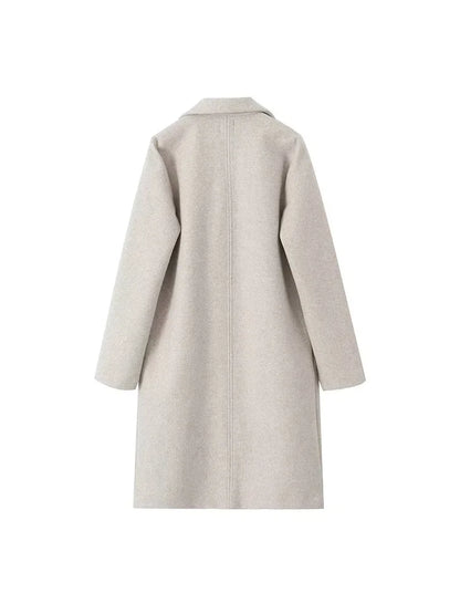 Velana Offener V-Linien Trenchcoat