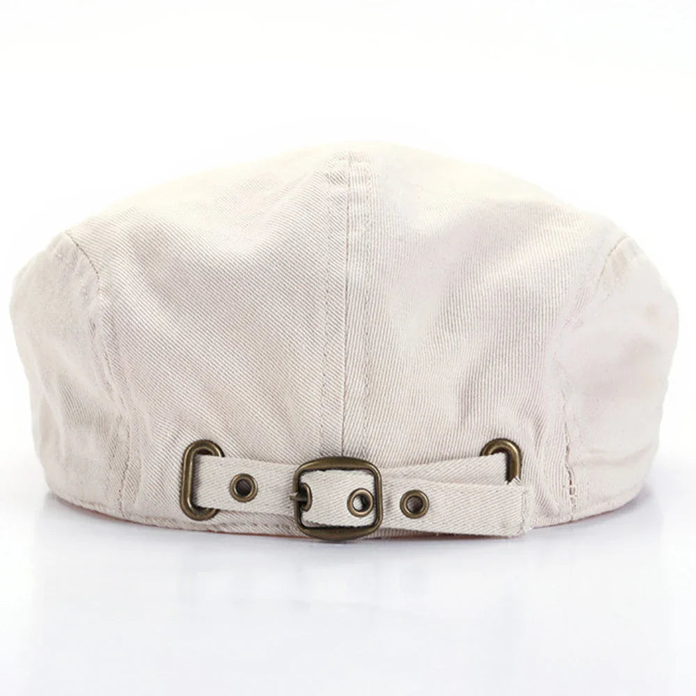 Bristol Klassischer Baret – Verstellbare Flache Mütze mit Künstlerischem Stil, Leicht und Bequem für Frühling und Sommer