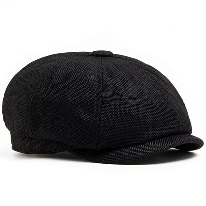 Brighton Leinen Newsboy Cap – Vintage-Stil Leichte Schirmmütze mit Sonnenblende, Lässiges Retro-Design für den täglichen Sommergebrauch