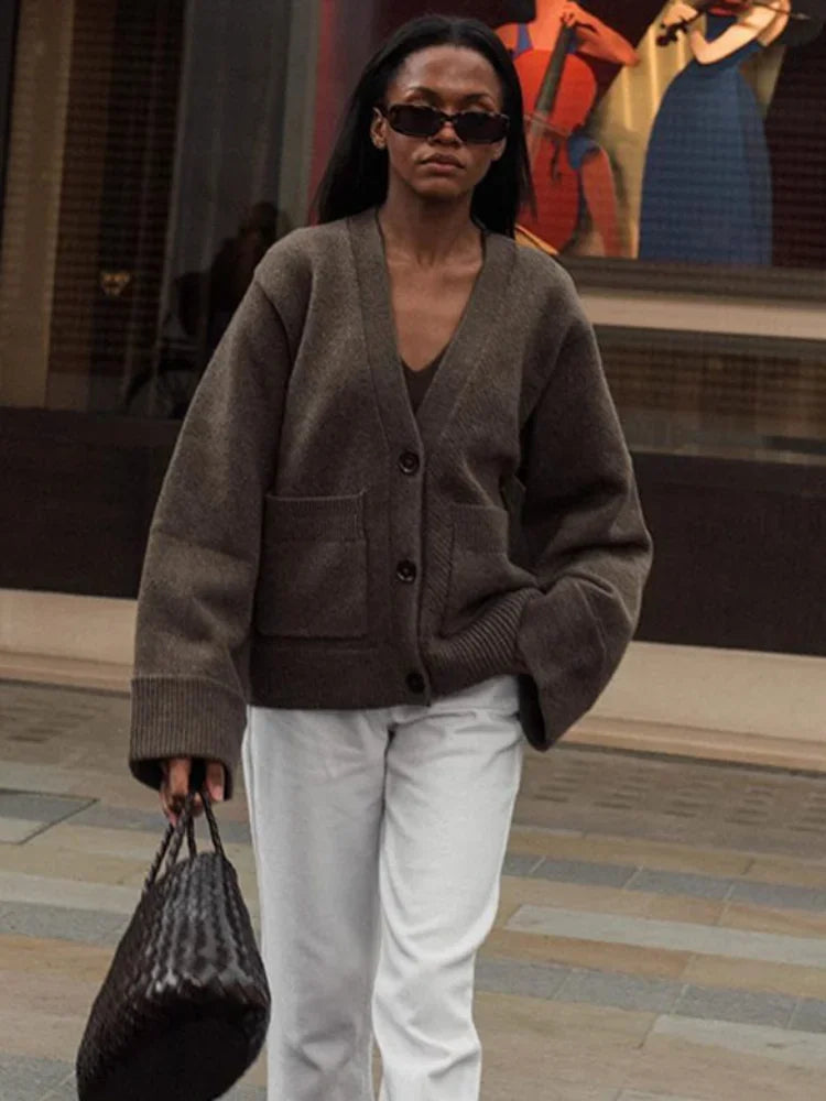 Zoe™ | Elegante Strickjacke mit V-Ausschnitt