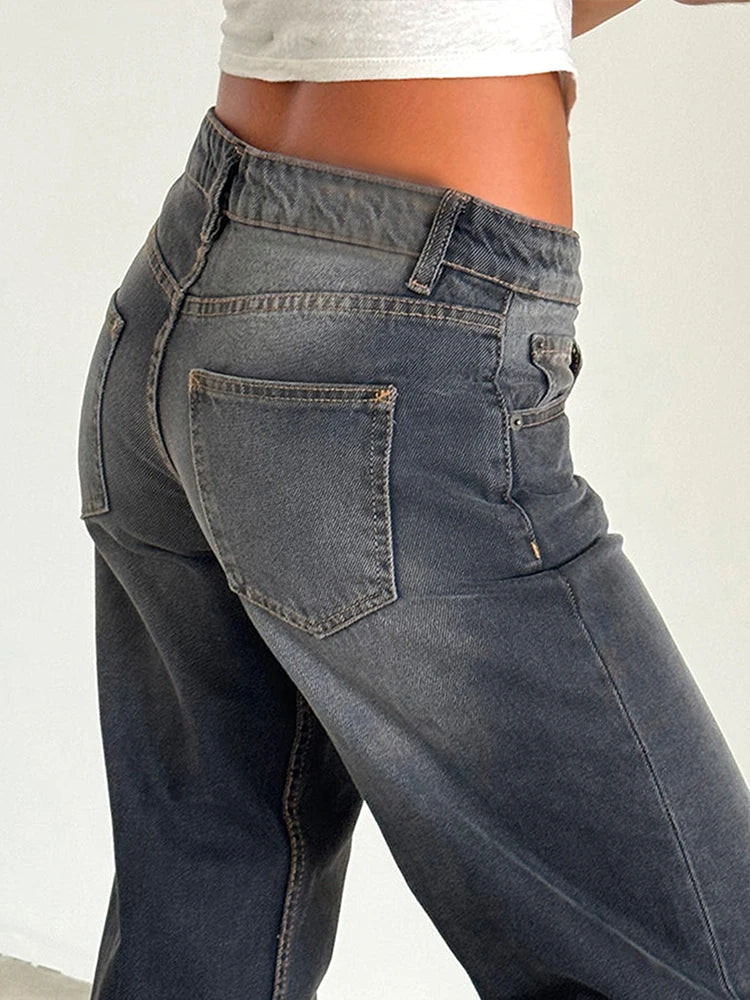 SYLVAINE™ – Vintage Lässige Baggy-Jeans