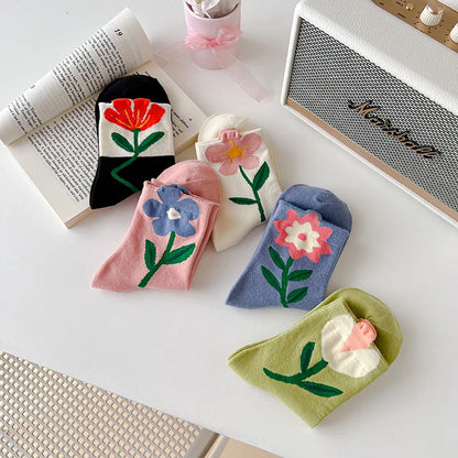 Kawaii Frühling Mid Tube Socken