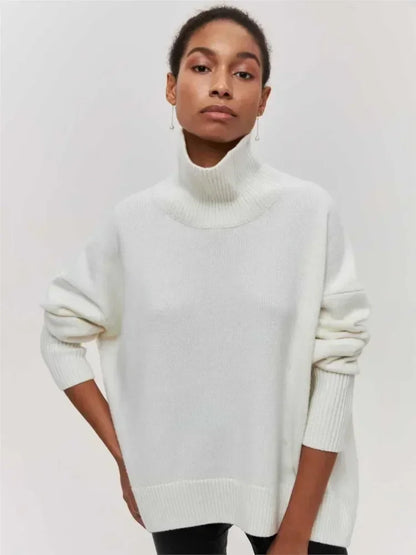 Monelle™ | Übergroßer Rollkragen Strickpullover