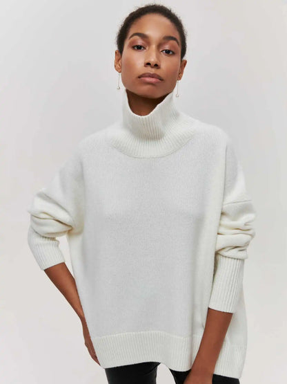 Monelle™ | Übergroßer Rollkragen Strickpullover