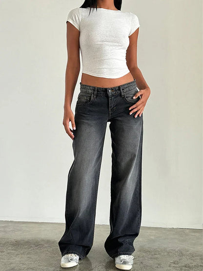 SYLVAINE™ – Vintage Lässige Baggy-Jeans