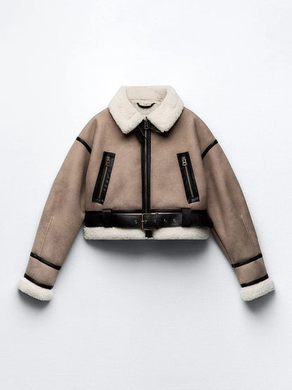 Gekürzter Sherpa-Mantel