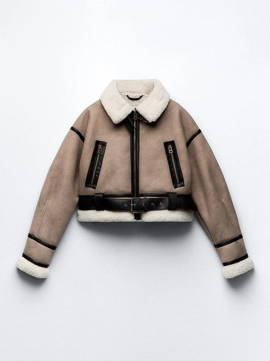 Gekürzter Sherpa-Mantel