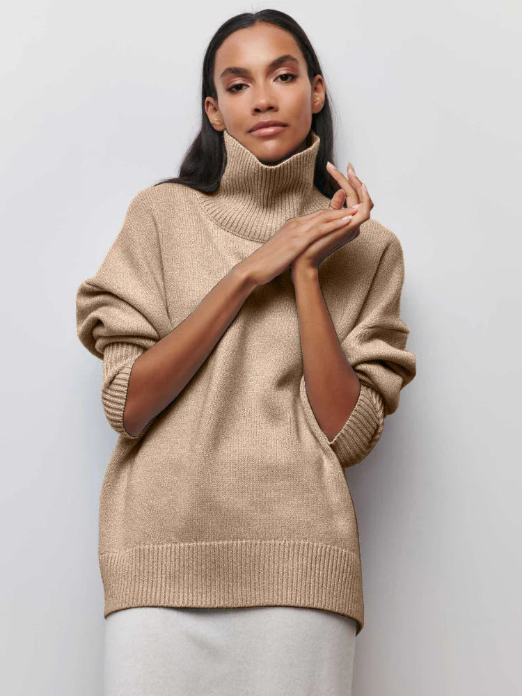 Monelle™ | Übergroßer Rollkragen Strickpullover