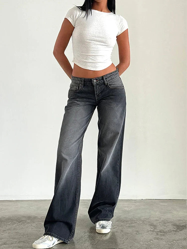 SYLVAINE™ – Vintage Lässige Baggy-Jeans