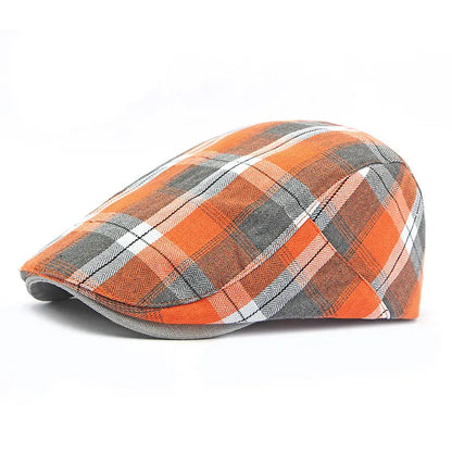 Ludlow Bedruckte Newsboy Cap – Polyester Schirmmütze mit Künstlerischem Druck, Maler-inspiriertes Design für Alle Jahreszeiten