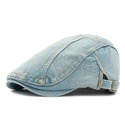 Numantia Vintage Four Seasons Beret – Unisex gewaschene Baumwolle Flachkappe mit britischem Design