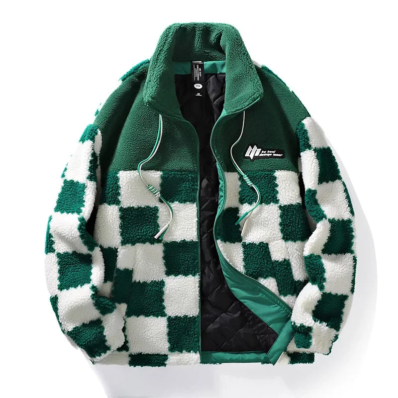 Hafford Karierte Fleecejacke