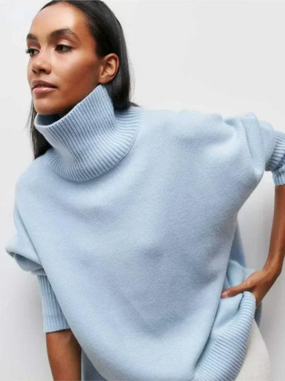 Monelle™ | Übergroßer Rollkragen Strickpullover
