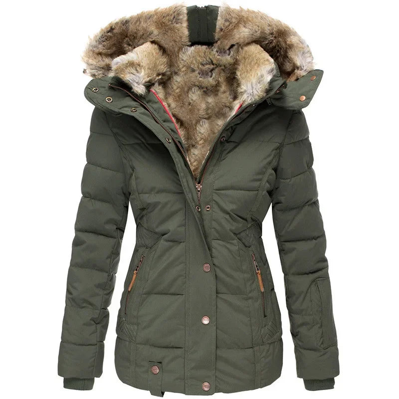 Mystique & Co™ Winterjacke mit Kapuze und Fell