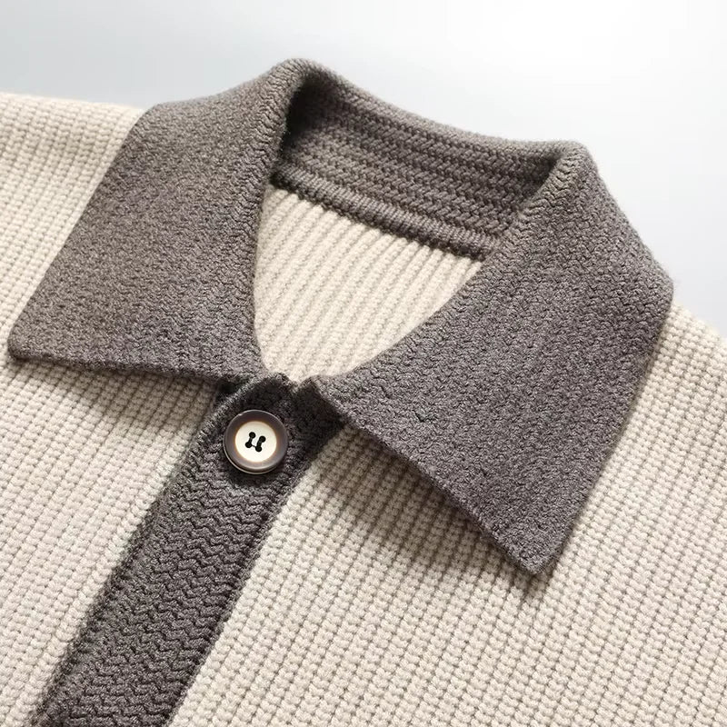 DORIAN ZWEIFARBIGER CARDIGAN