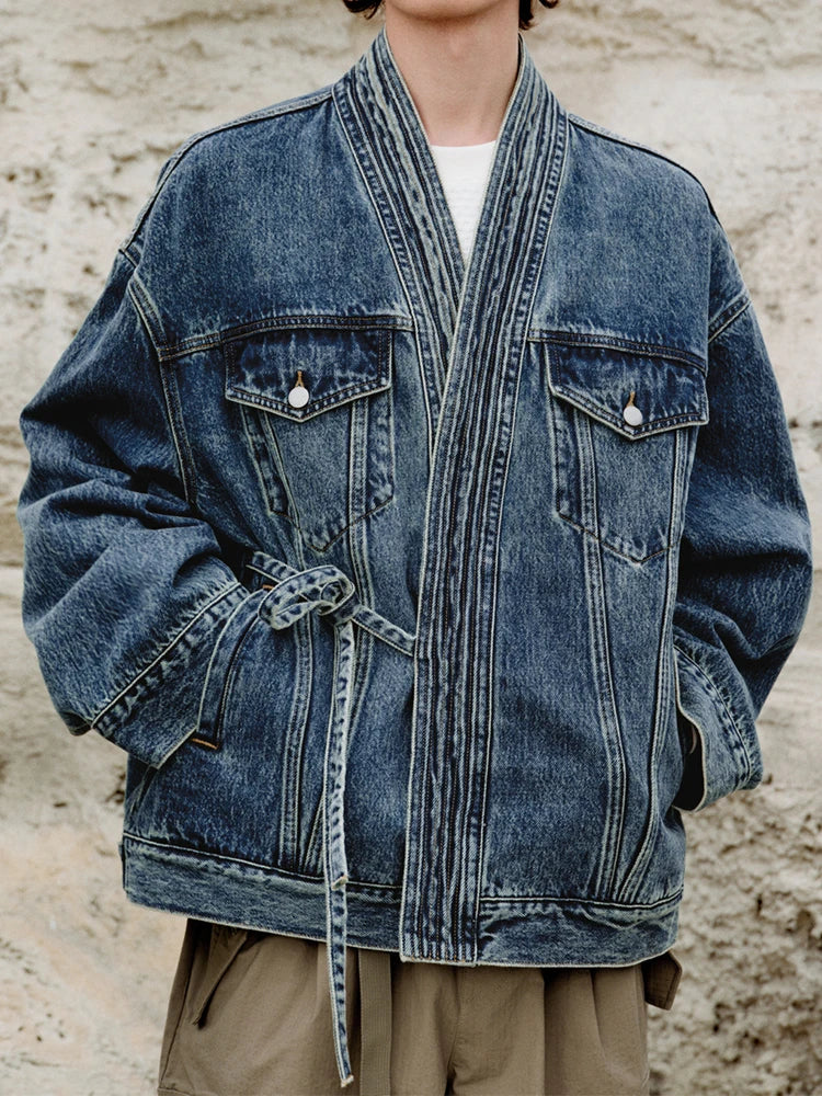 Thornell Gewaschene Jeansjacke