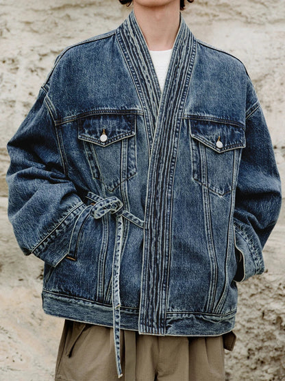 Thornell Gewaschene Jeansjacke