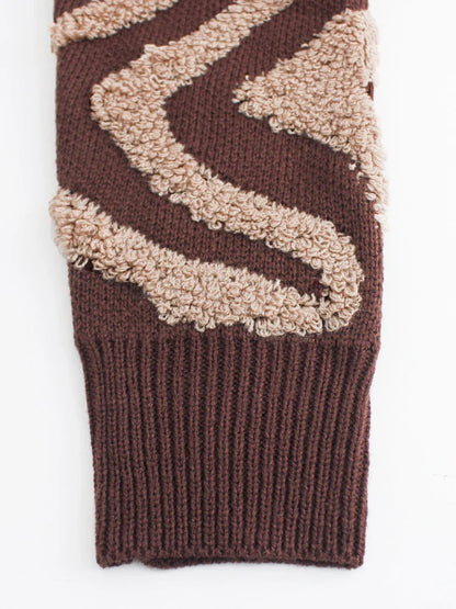 Abstrakter Strickcardigan