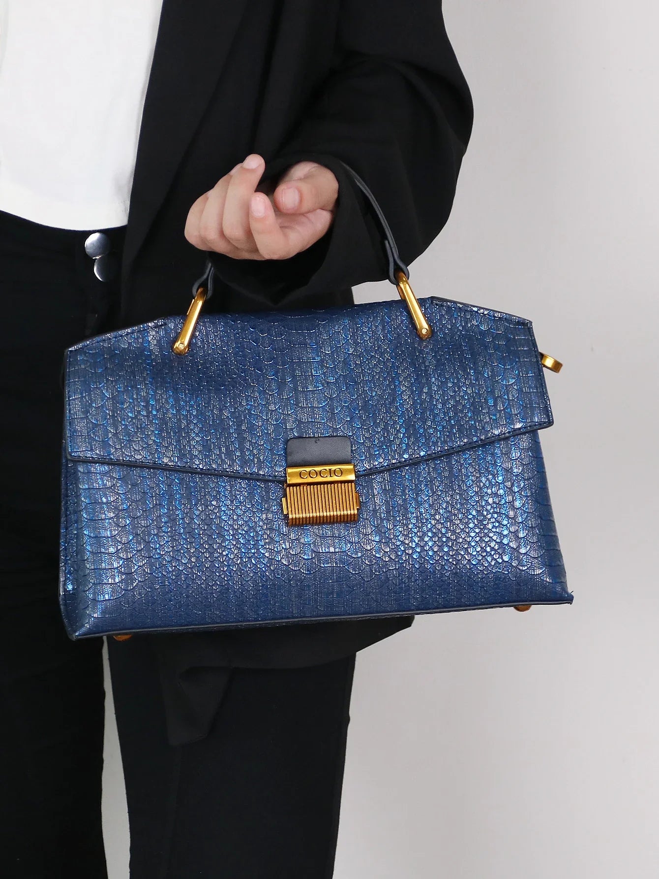 Prägung Schlangen-Muster Tasche