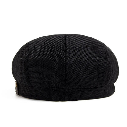 Brighton Leinen Newsboy Cap – Vintage-Stil Leichte Schirmmütze mit Sonnenblende, Lässiges Retro-Design für den täglichen Sommergebrauch