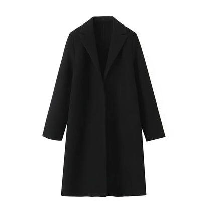 Velana Offener V-Linien Trenchcoat