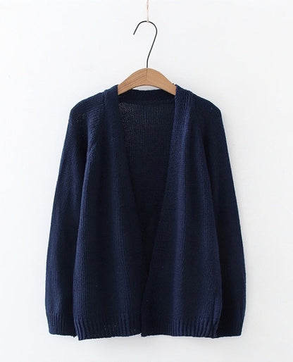 Volumen Raglan Offene Strickjacke - 3 Farben verfügbar