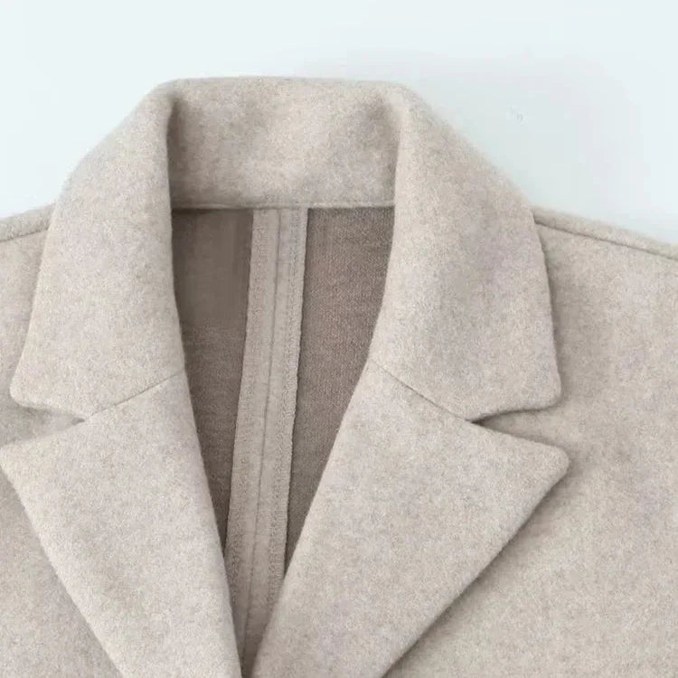 Velana Offener V-Linien Trenchcoat