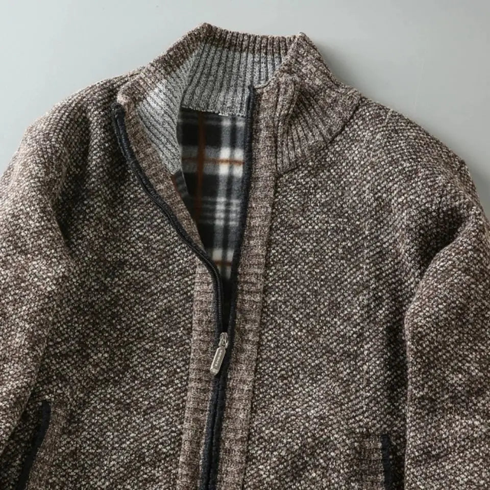 Waldarbeiter Zip-Pullover