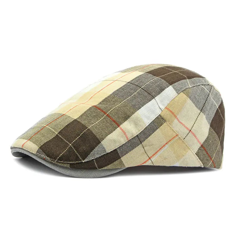 Ludlow Bedruckte Newsboy Cap – Polyester Schirmmütze mit Künstlerischem Druck, Maler-inspiriertes Design für Alle Jahreszeiten