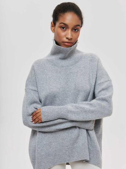Monelle™ | Übergroßer Rollkragen Strickpullover