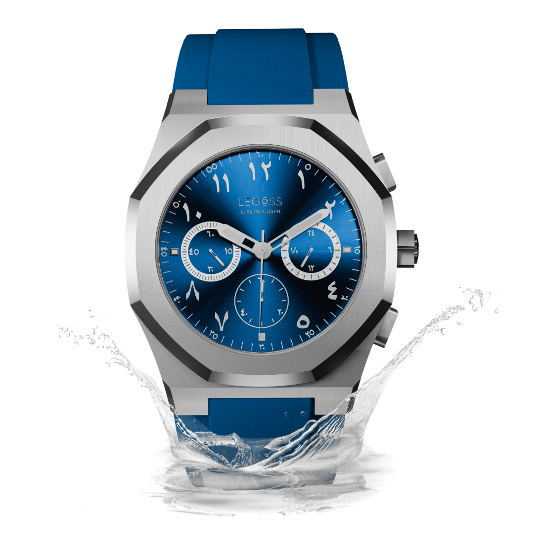 LEGOSS Uhr Blaue Edition Arabische Zahlen