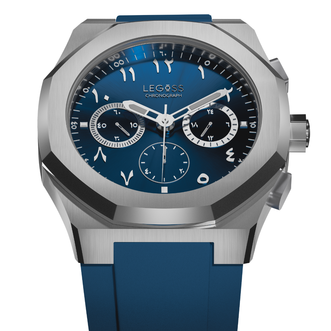 LEGOSS Uhr Blaue Edition Arabische Zahlen