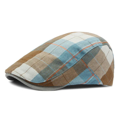 Ludlow Bedruckte Newsboy Cap – Polyester Schirmmütze mit Künstlerischem Druck, Maler-inspiriertes Design für Alle Jahreszeiten