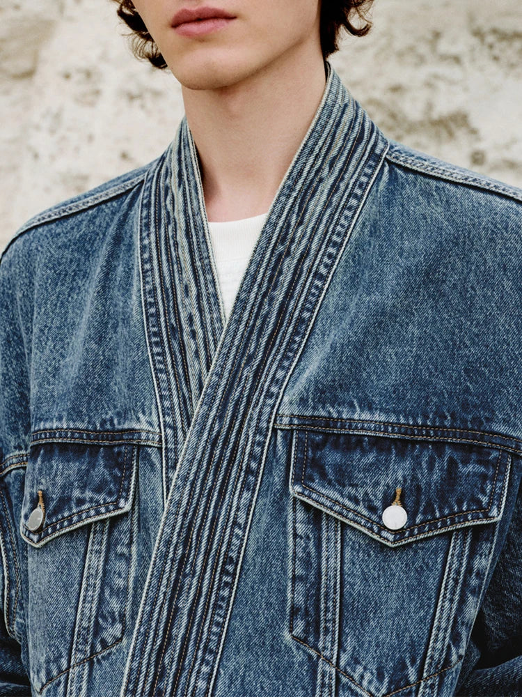 Thornell Gewaschene Jeansjacke