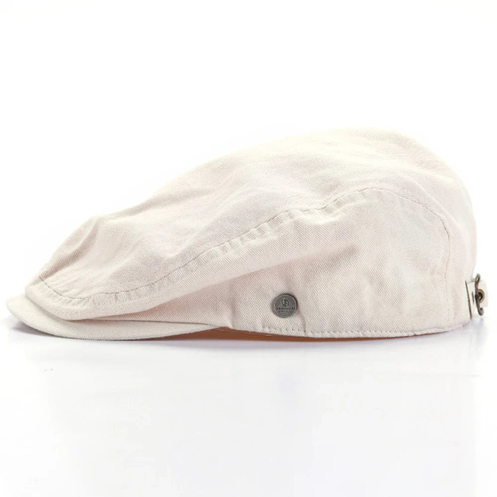 Bristol Klassischer Baret – Verstellbare Flache Mütze mit Künstlerischem Stil, Leicht und Bequem für Frühling und Sommer