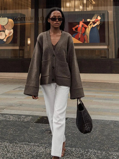 Zoe™ | Elegante Strickjacke mit V-Ausschnitt