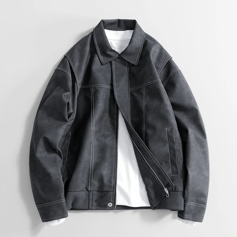 Hafford Klassische Lederjacke