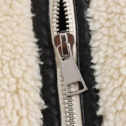 Fleece Bikerjacke