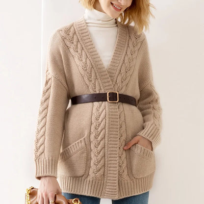Sandra Eve Kabelstrick-Cardigan