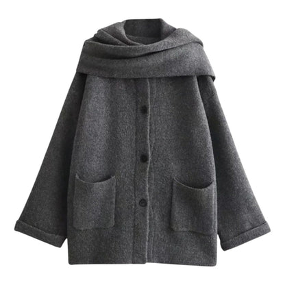 ELYRA™ | Cardigan with Scarf