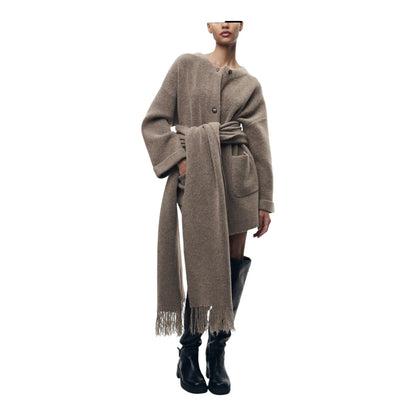 ELYRA™ | Cardigan with Scarf