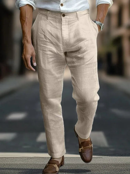 ITALIENISCHE CHIC LEINENHOSE