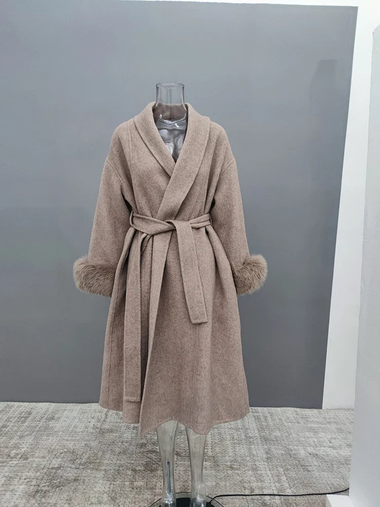 Mystique & Co™ Eleganter Wollmantel