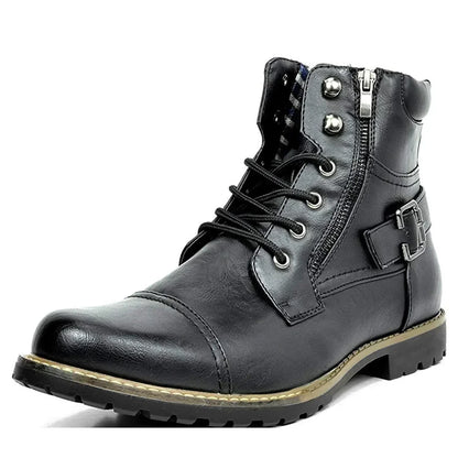 Phoenix | Leder Schnür-Stiefeletten
