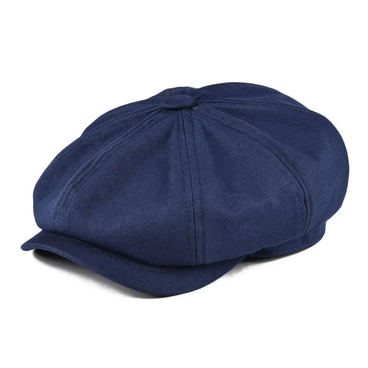 Sentinum Klassische Newsboy Cap – Große 8-Panel Baumwoll Gatsby Mütze für Männer