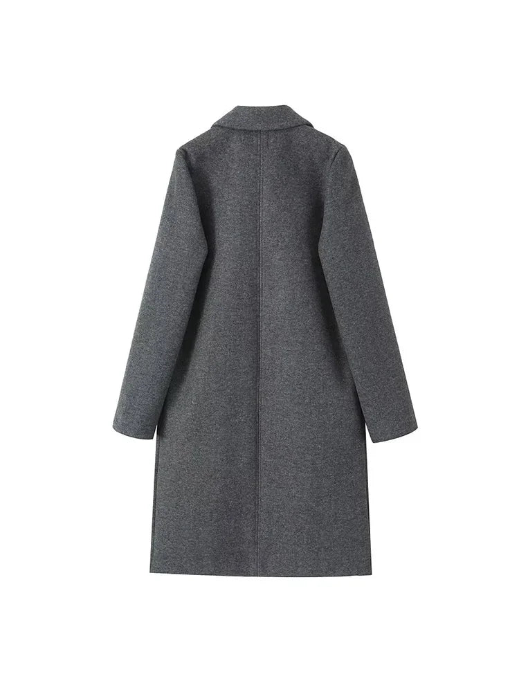 Velana Offener V-Linien Trenchcoat
