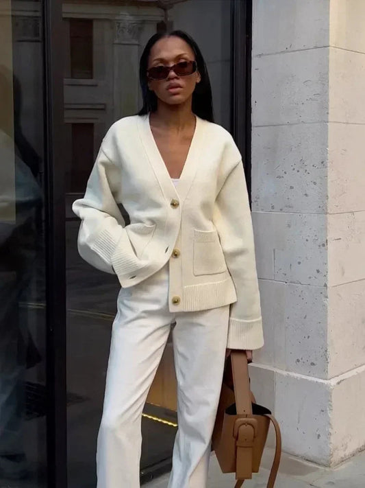 Zoe™ | Elegante Strickjacke mit V-Ausschnitt